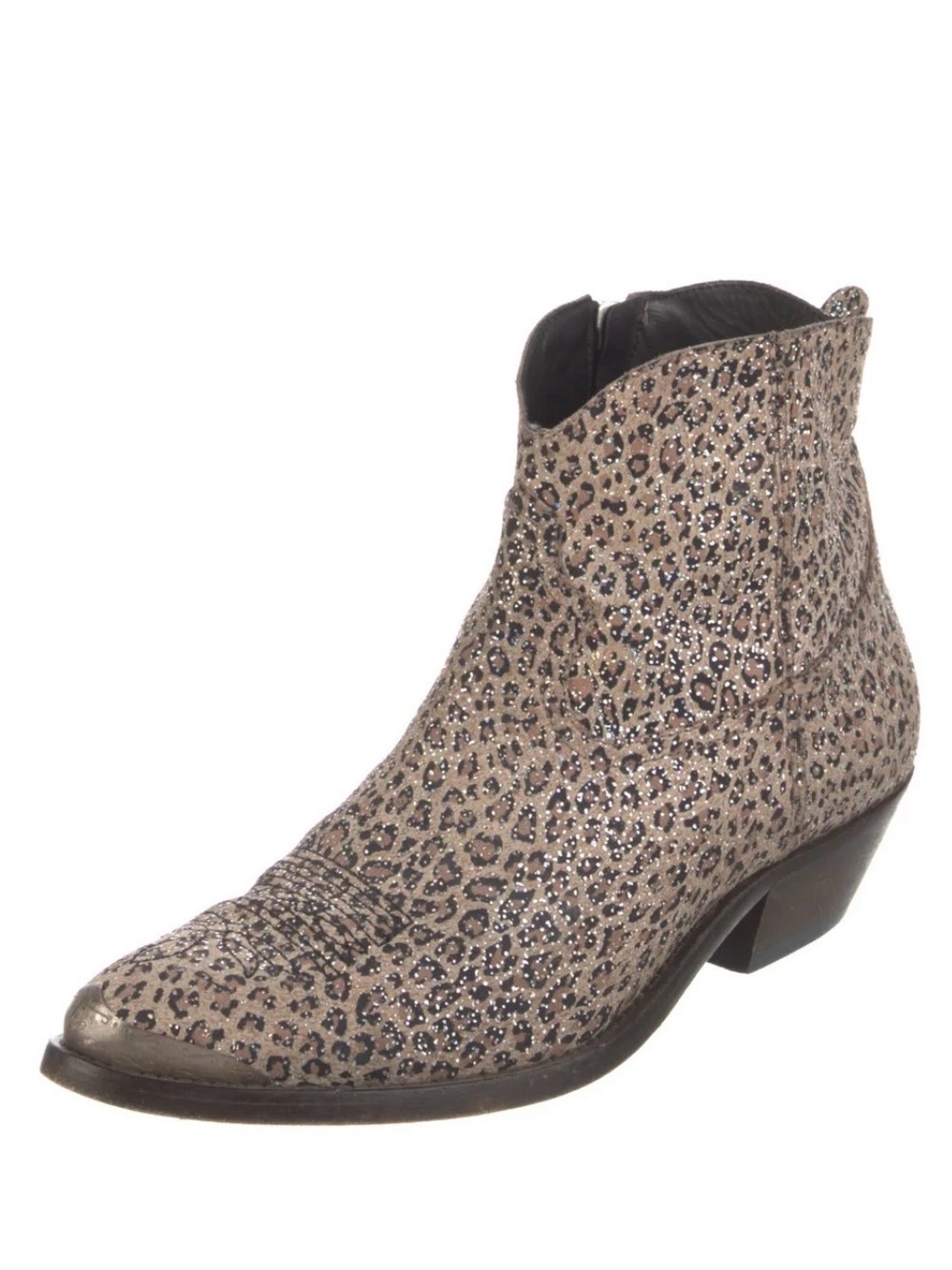 Golden Goose Glitter Animal Print Boots